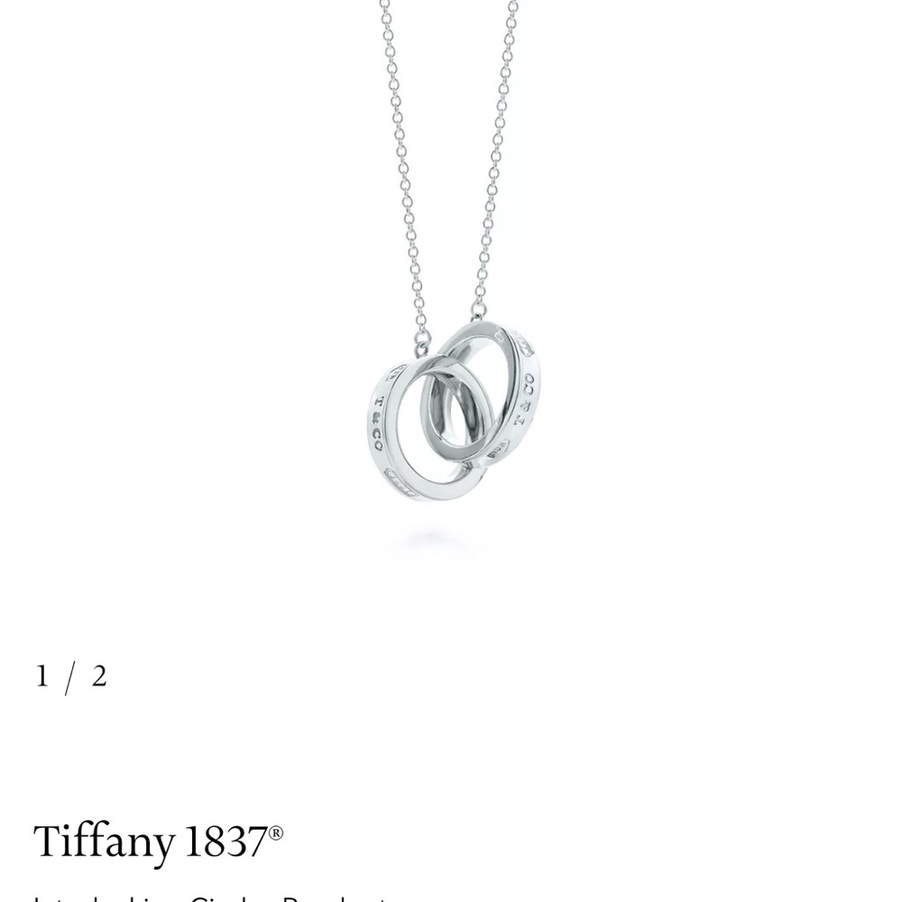 Tiffany & Co. Silver Interlocking Circle Pendant Necklace